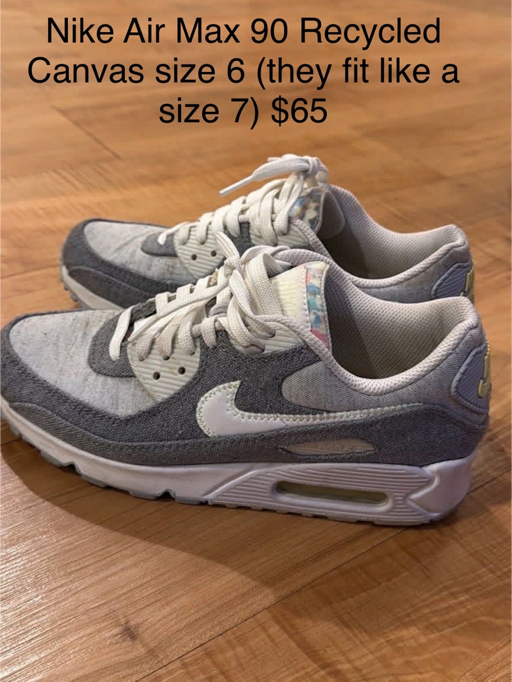 Nike Air Max 90’s — recycled canvas